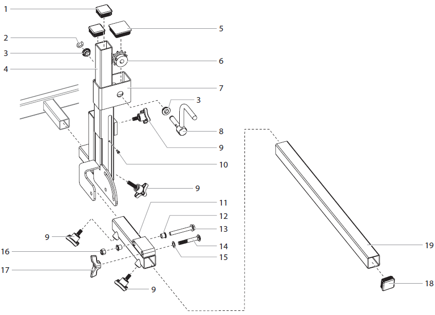 PowrLiner 6955 Lift/Tilt Assembly